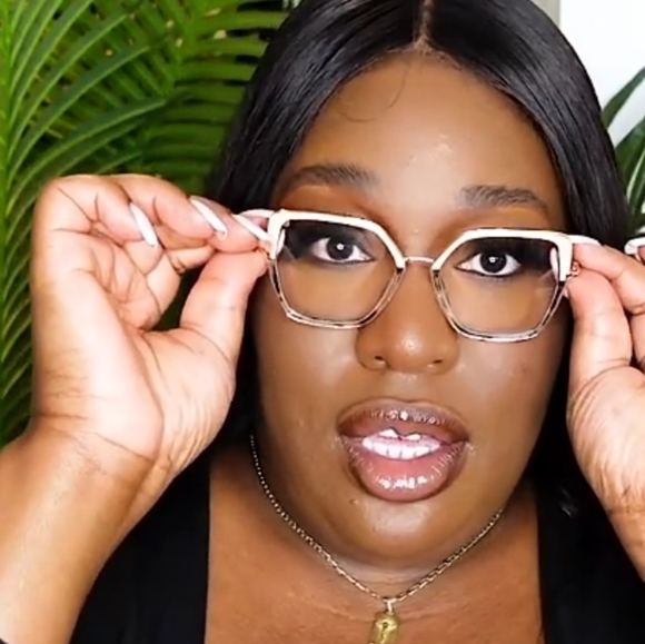 NEW STYLISH LARGE FRAME CLEAR GLASSES - Picture 3 of 10